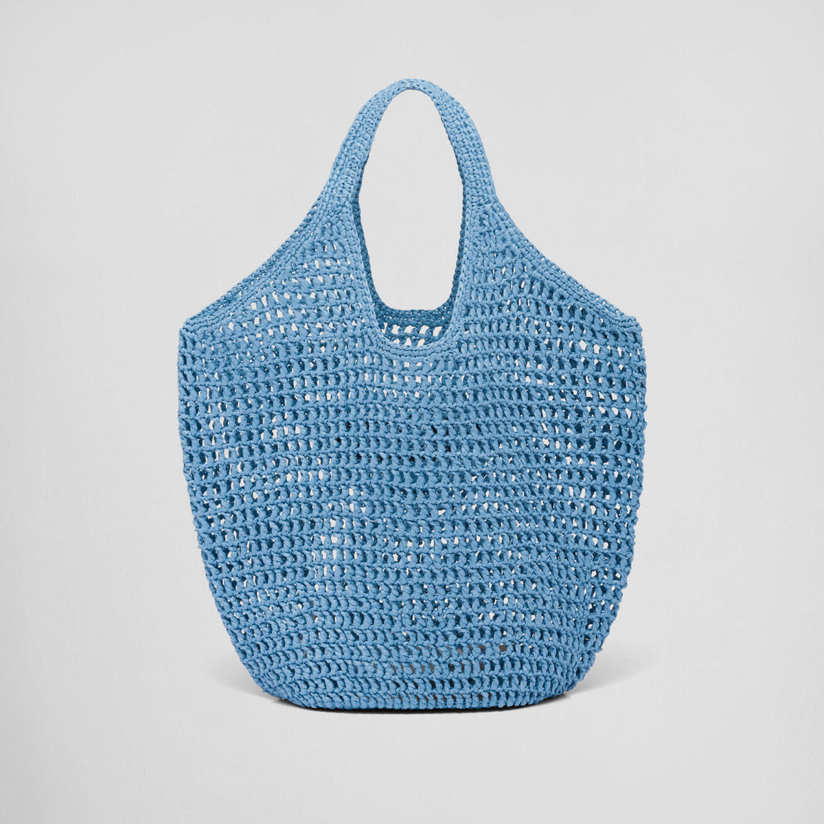 Prada Raffia Tote Bag-Blue